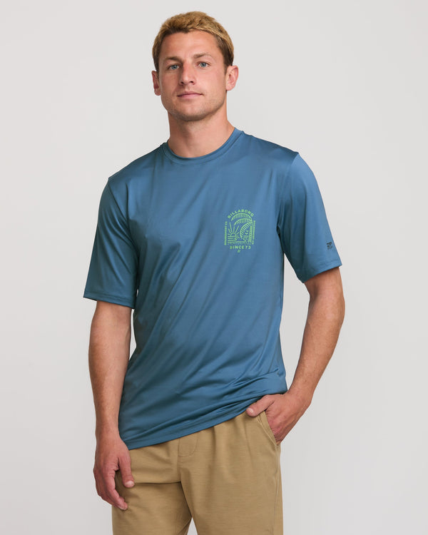 Billabong Last Night Loose Fit Short Sleeve Surf Tee - Bay Blue