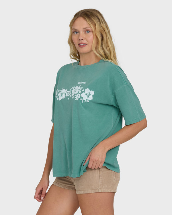Billabong Make It Tropical Short Sleeve T-Shirt - Island Green