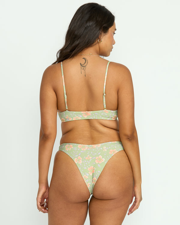 Billabong More To Sea Cami Plunge Bikini Top - Pistachio