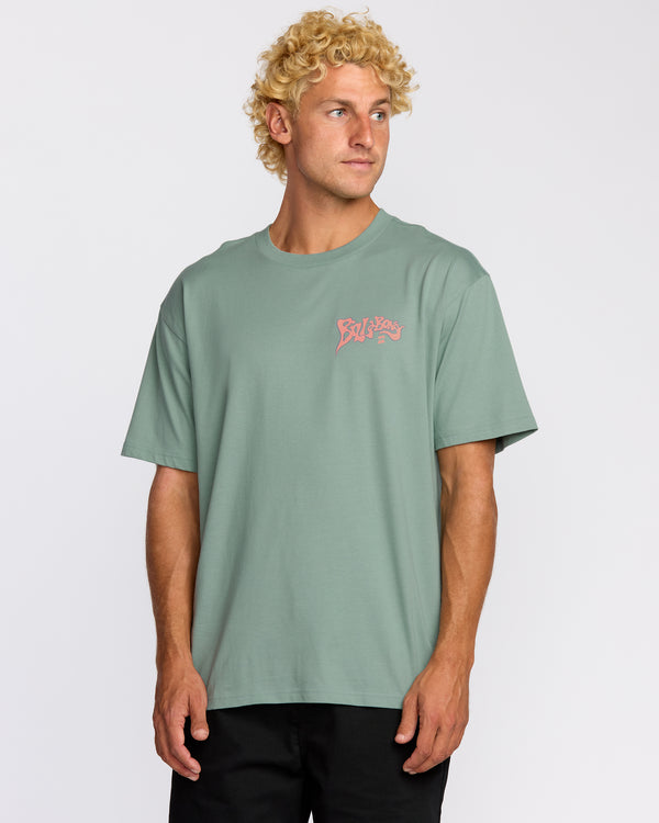 Billabong Morning Haze Regular Short Sleeve T-Shirt - Mineral Blue