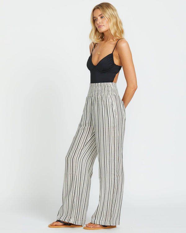 Billabong New Waves 2 Elastic Waist Pants - Black Pebble