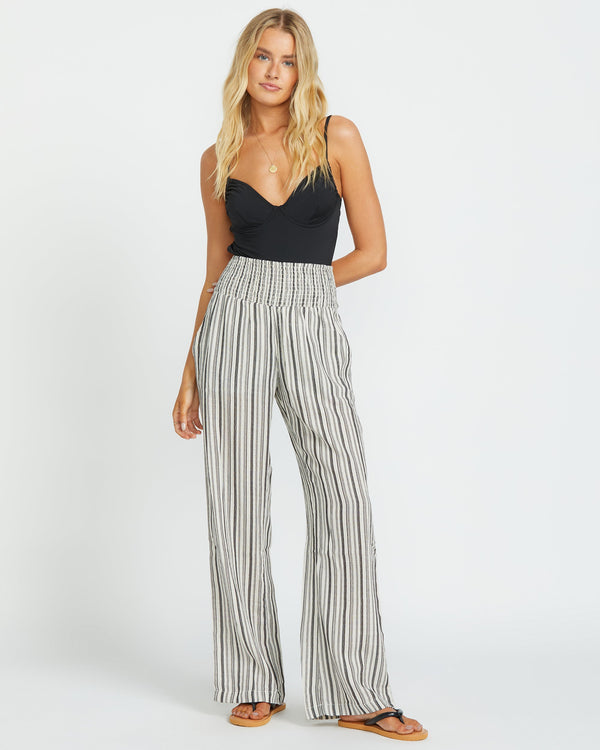 Billabong New Waves 2 Elastic Waist Pants - Black Pebble