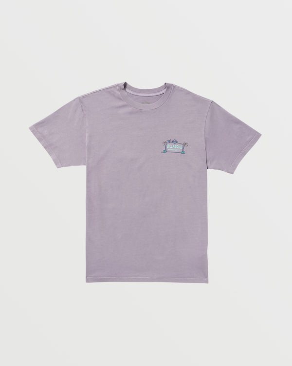 Billabong No Vacancy Premium Wave Wash Tee - Light Purple