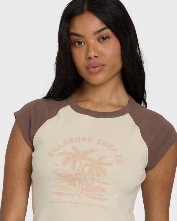 Billabong Paradise Raglan Short Sleeve T-Shirt - Kona
