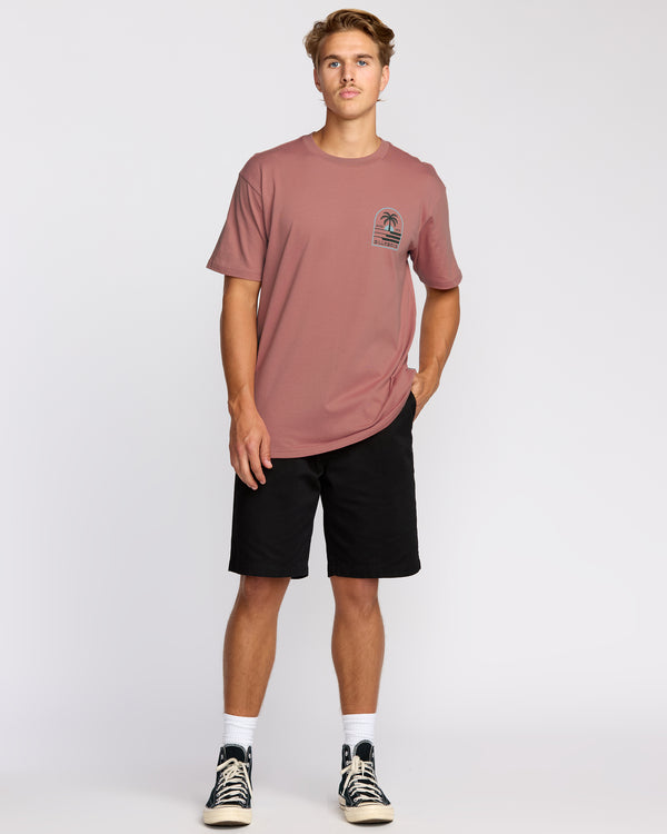 Billabong Portal Premium Short Sleeve T-Shirt - Dusty Rose