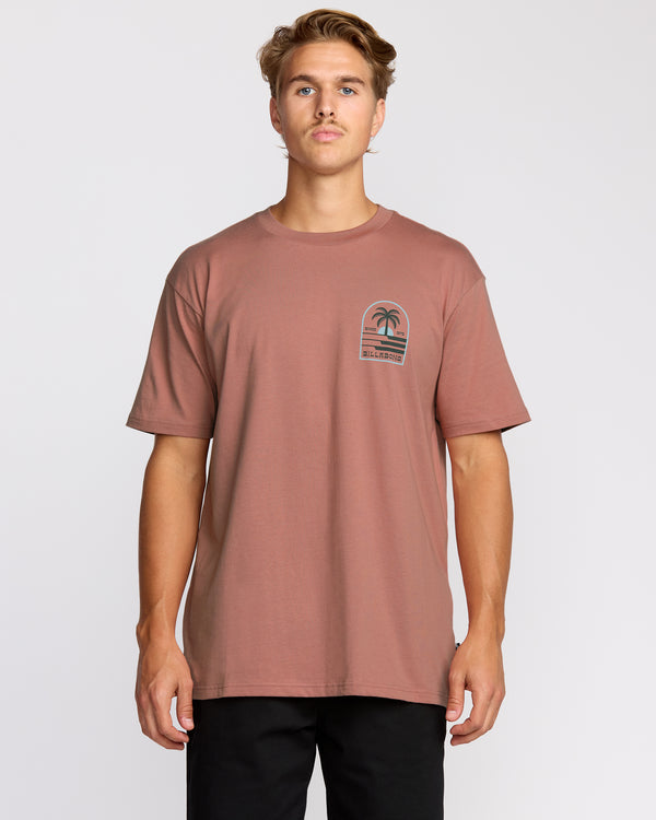 billabong Portal Premium Short Sleeve T-Shirt - Dusty Rose