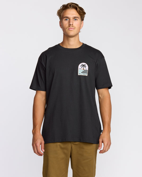 billabong Portal Premium Short Sleeve T-Shirt - Washed Black