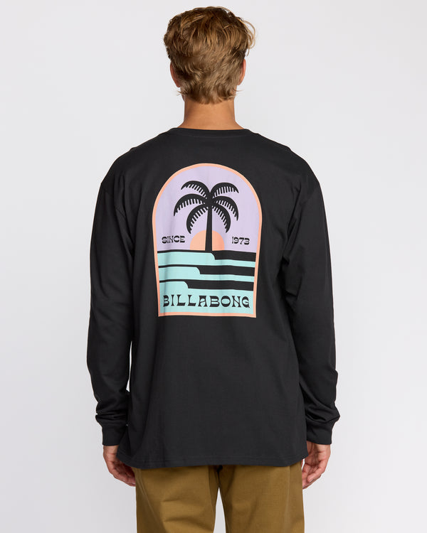 Billabong Portal Regular Long Sleeve T-Shirt - Washed Black