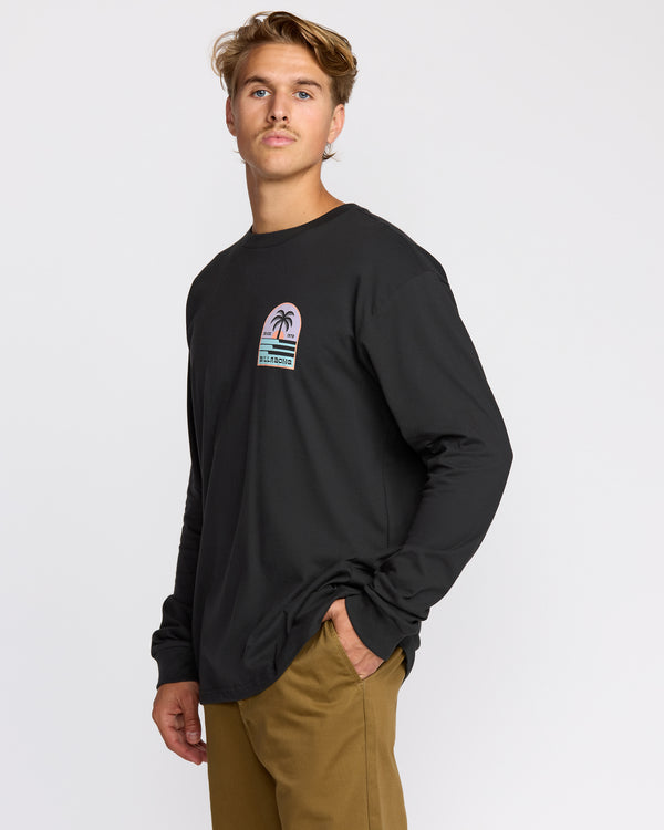 Billabong Portal Regular Long Sleeve T-Shirt - Washed Black
