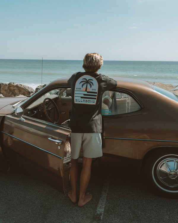 billabong Portal Regular Long Sleeve T-Shirt - Washed Black