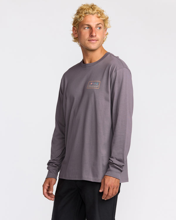 Billabong Range A/Div Long Sleeve T-Shirt - Grey Violet