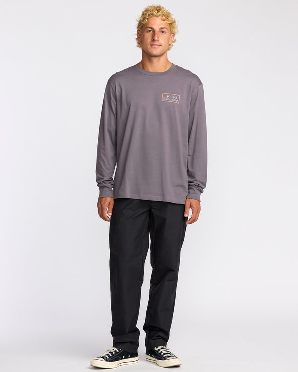 Billabong Range A/Div Long Sleeve T-Shirt - Grey Violet