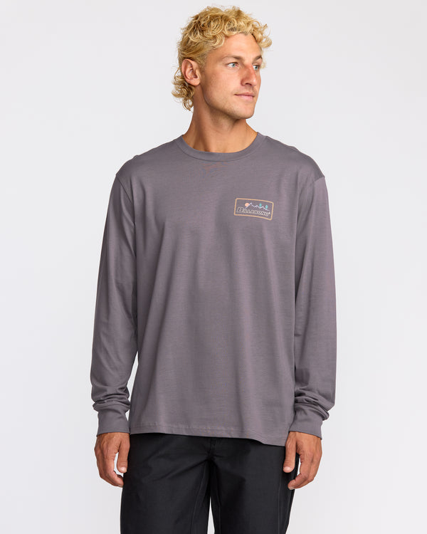 billabong Range A/Div Long Sleeve T-Shirt - Grey Violet