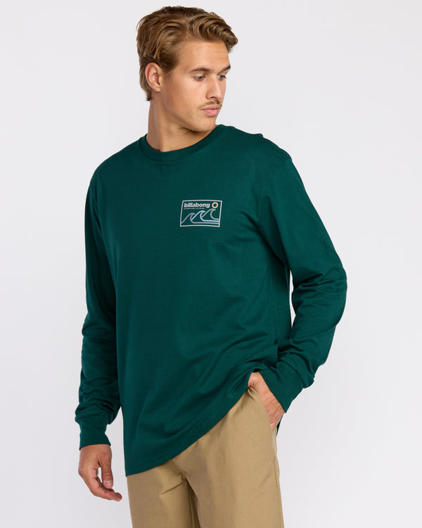 Billabong Range A/Div Long Sleeve T-Shirt - Spruce Green