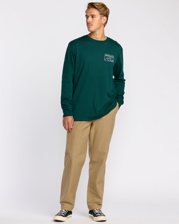Billabong Range A/Div Long Sleeve T-Shirt - Spruce Green