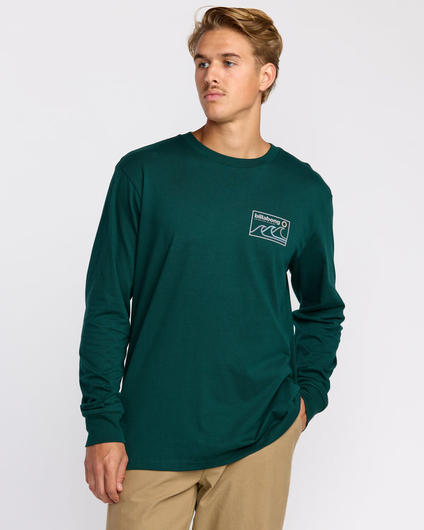 billabong Range A/Div Long Sleeve T-Shirt - Spruce Green