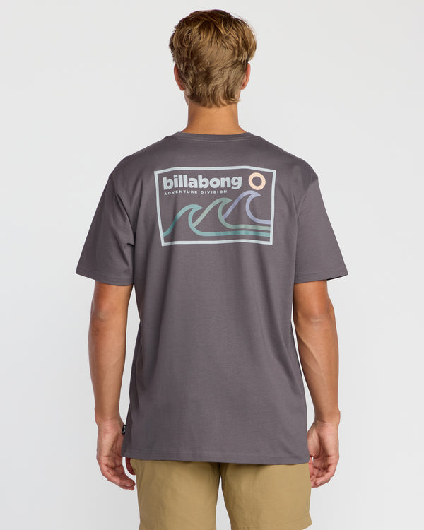 Billabong Range A/Div Short Sleeve T-Shirt - Grey Violet