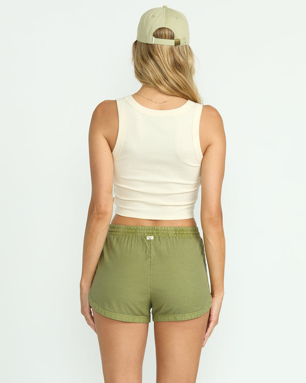 Billabong Road Trippin Elastic Waist Shorts - Avocado