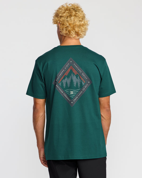 Billabong Rockies A/Div Short Sleeve T-Shirt - Spruce Green