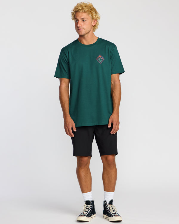 Billabong Rockies A/Div Short Sleeve T-Shirt - Spruce Green