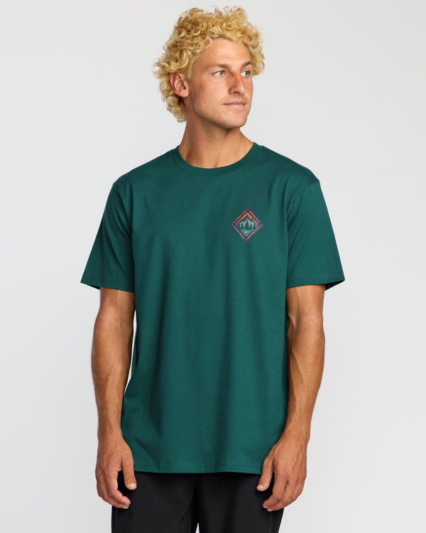 billabong Rockies A/Div Short Sleeve T-Shirt - Spruce Green