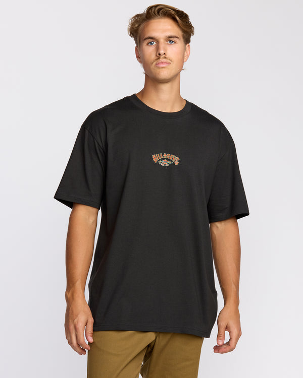 Billabong Rose Arch Regular Short Sleeve T-Shirt - Washed Black