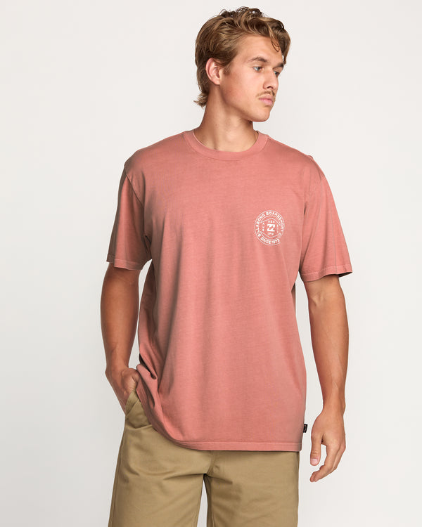billabong Rotation Premium Wave Wash Tee - Dusty Rose