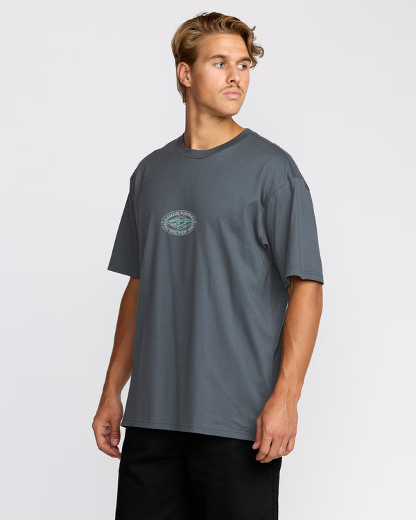 Billabong Rotor Diamond Regular Short Sleeve T-Shirt - Midnight Blue