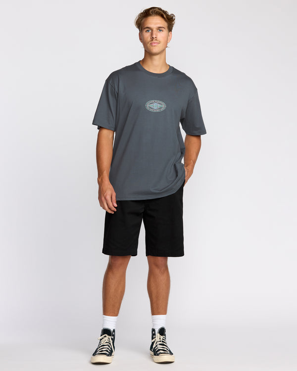 Billabong Rotor Diamond Regular Short Sleeve T-Shirt - Midnight Blue