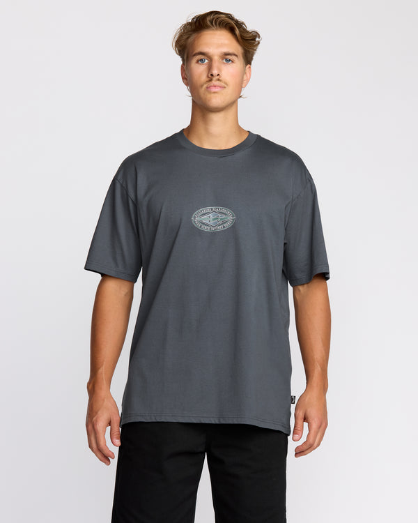 billabong Rotor Diamond Regular Short Sleeve T-Shirt - Midnight Blue