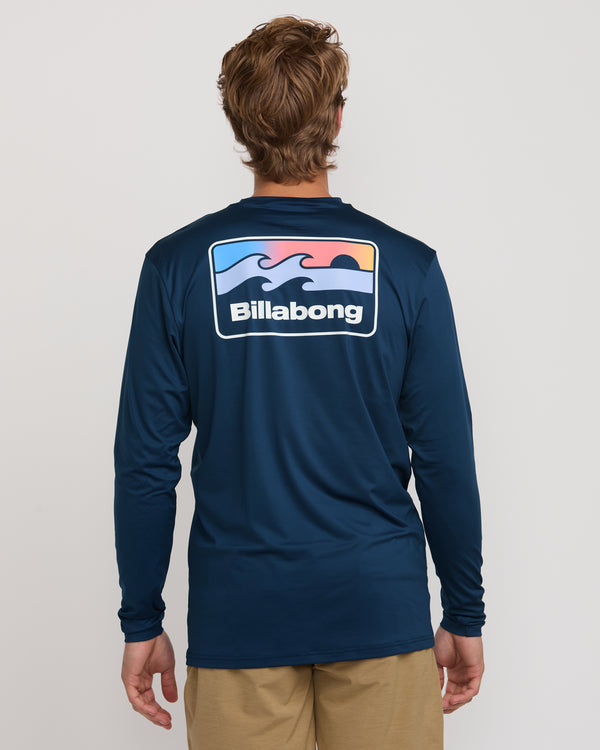 Billabong Runner Loose Fit Long Sleeve Surf Tee - Midnight