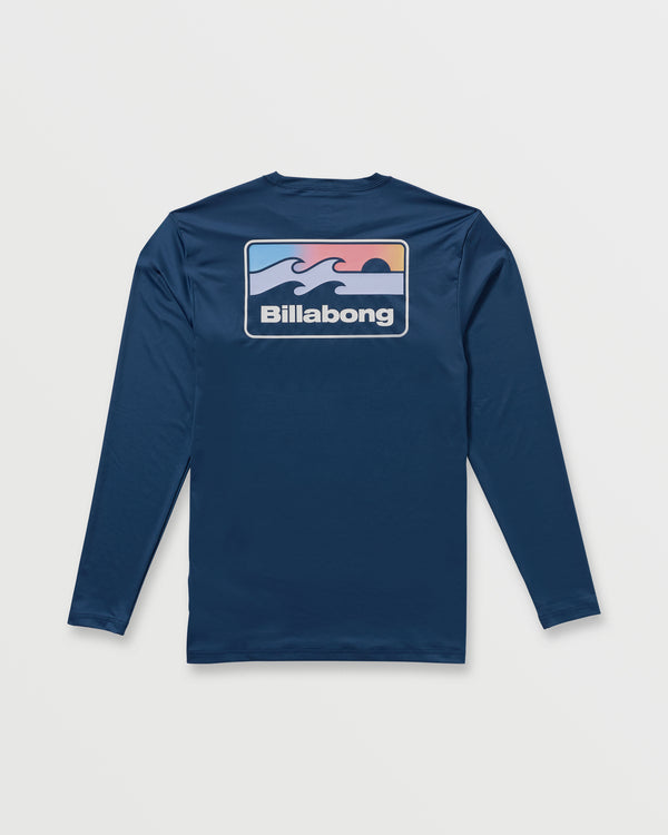 Billabong Runner Loose Fit Long Sleeve Surf Tee - Midnight