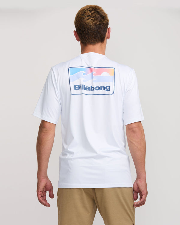 Billabong Runner Loose Fit Short Sleeve Surf Tee - White