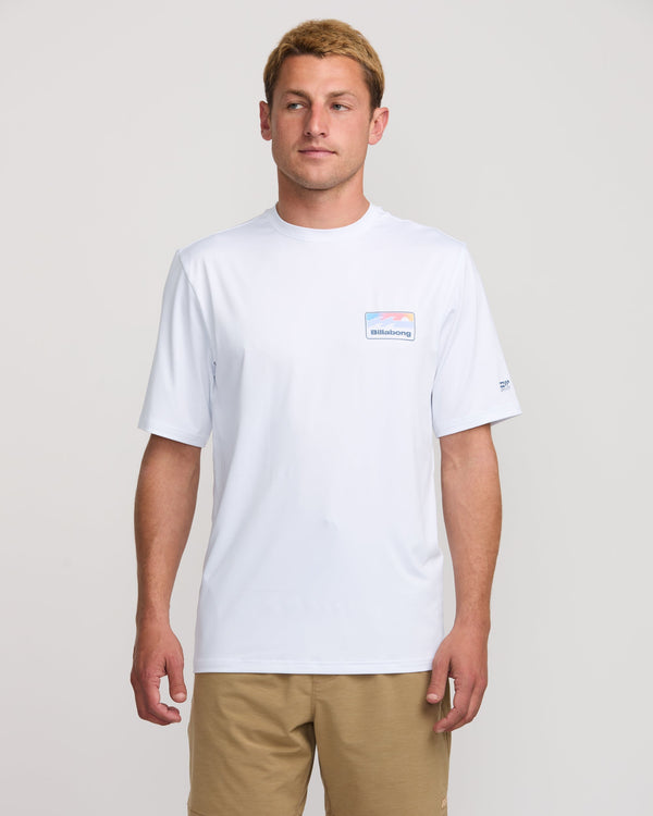 billabong Runner Loose Fit Short Sleeve Surf Tee - White