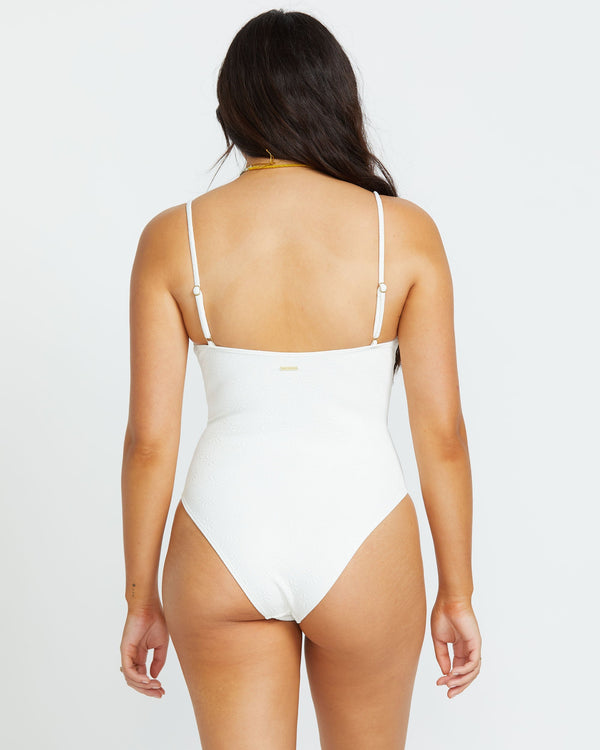 Billabong Salt And Sol Mika One-Piece Swimsuit - Salt Crystal