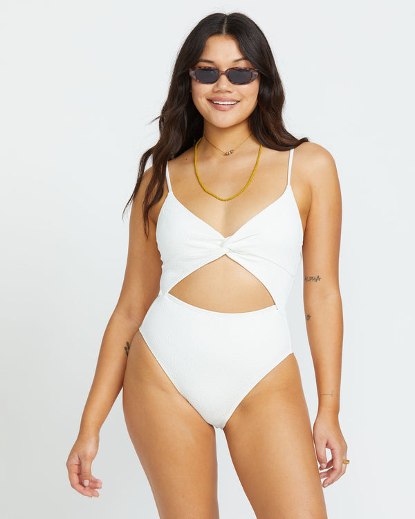 billabong Salt And Sol Mika One-Piece Swimsuit - Salt Crystal
