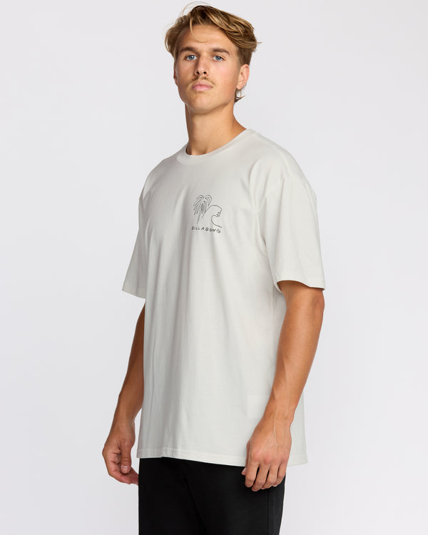 Billabong Scenes Regular Short Sleeve T-Shirt - Off White