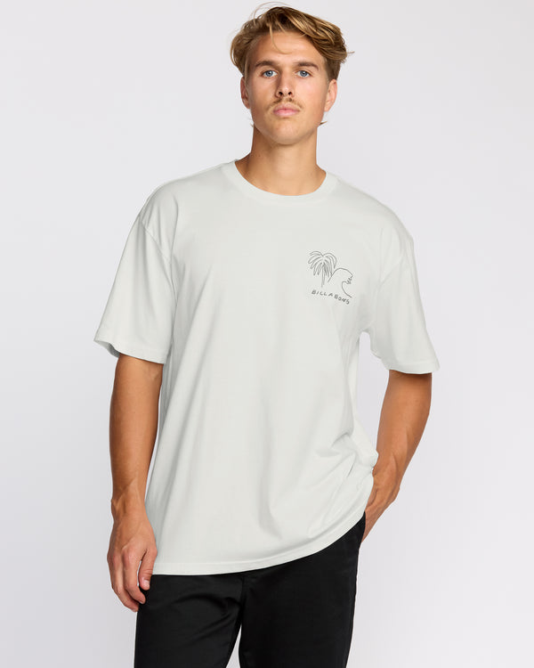 billabong Scenes Regular Short Sleeve T-Shirt - Off White