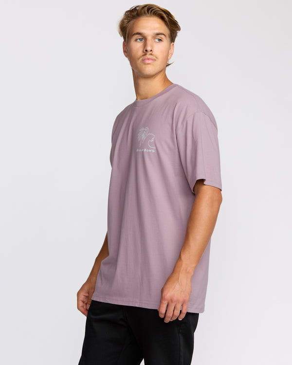 Billabong Scenes Regular Short Sleeve T-Shirt - Purple Ash