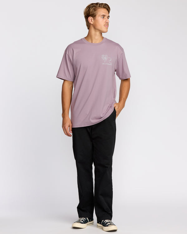 Billabong Scenes Regular Short Sleeve T-Shirt - Purple Ash