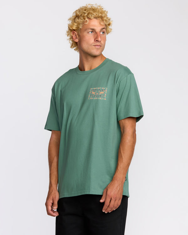 Billabong Sharp Regular Short Sleeve T-Shirt - Sage Green