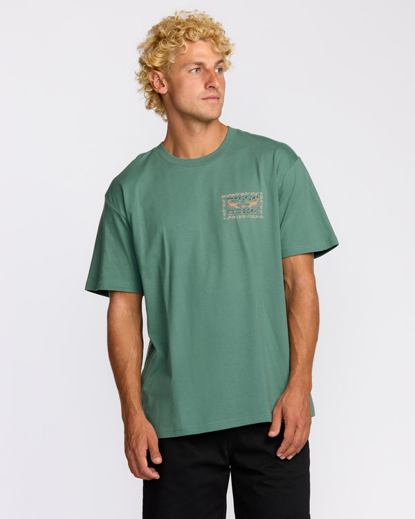 billabong Sharp Regular Short Sleeve T-Shirt - Sage Green
