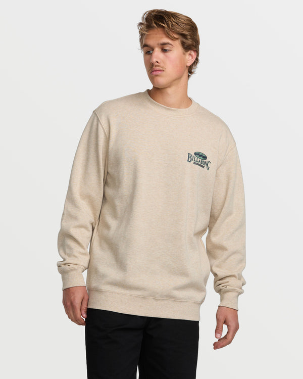 Billabong Short Sands Crew Sweatshirt - Oatmeal Heather