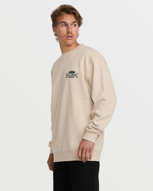 Billabong Short Sands Crew Sweatshirt - Oatmeal Heather