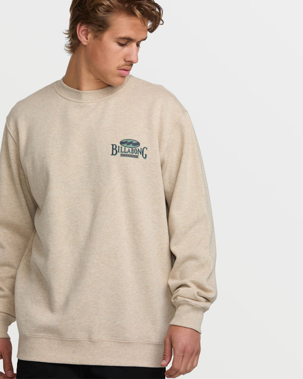 Billabong Short Sands Crew Sweatshirt - Oatmeal Heather