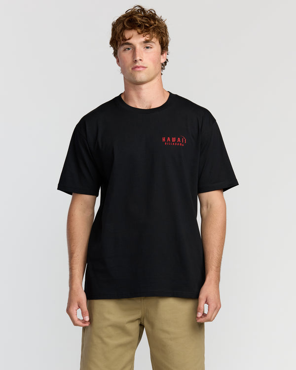 billabong Skull Wave Hi Regular Short Sleeve T-Shirt - Black