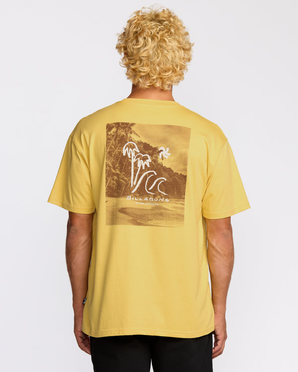 Billabong So Far Regular Short Sleeve T-Shirt - Dust Yellow