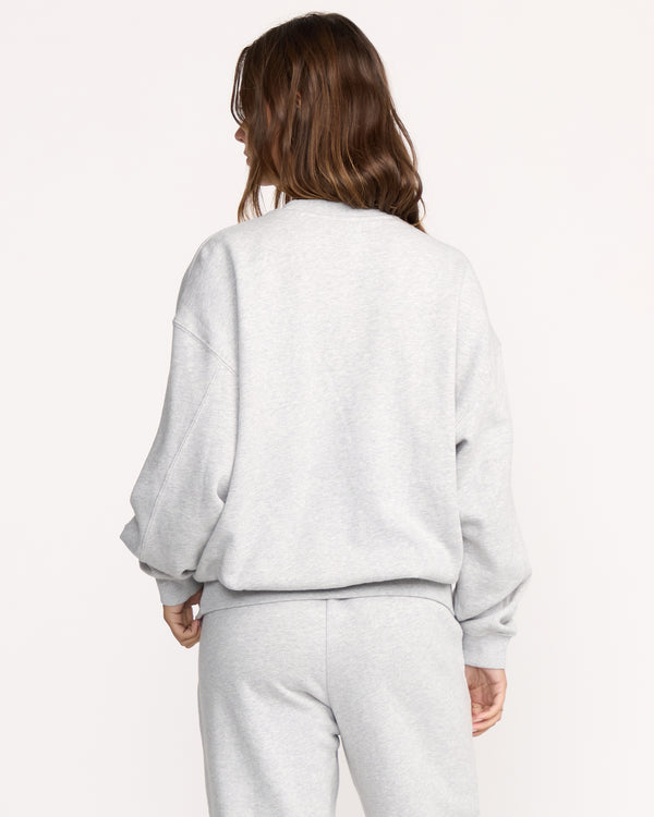 Billabong So Sunny Kendal Crewneck Sweatshirt - Heather Grey