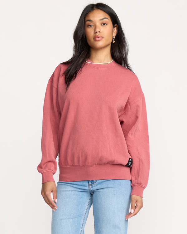 billabong So Sunny Kendal Crewneck Sweatshirt - Wild Ginger