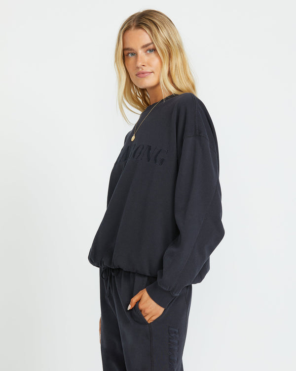 Billabong So Typical Kendal Crew Sweatshirt - Black Pebble